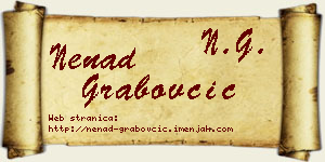 Nenad Grabovčić vizit kartica